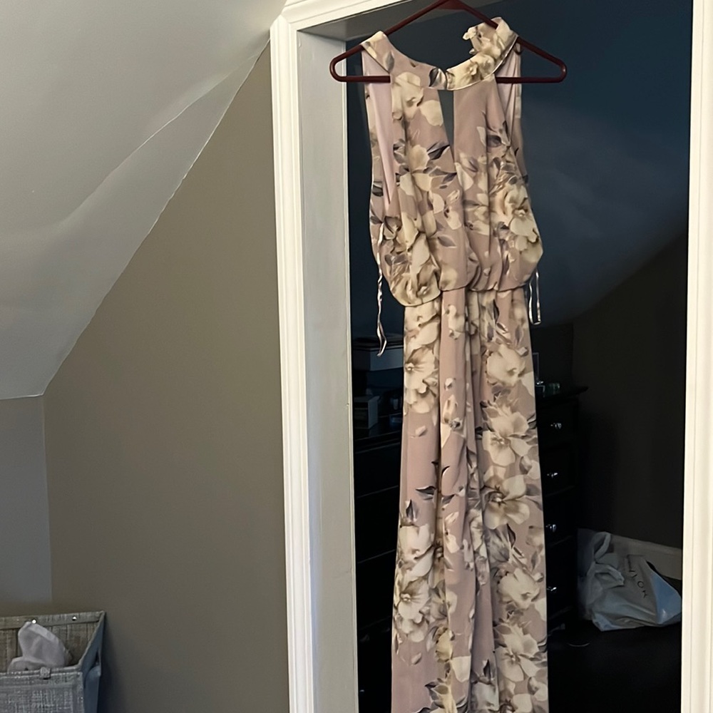 Womens Floral Halter Dress
